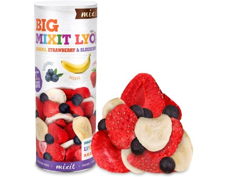 Mixit Duże chrupiące owoce Banan,Trusk,Jagoda 160g