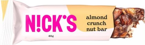 N!CK'S Nicks Almond Crunch Nut Bar, 40g