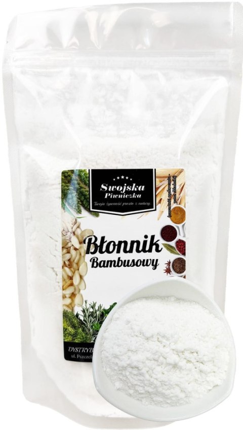BŁONNIK BAMBUSOWY MĄKA BAMBUSOWA 500G SWOJSKA PIWNICZKA