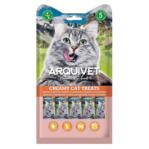 ARQUIVET Kremowa przekąska z łososiem i krewetkami 5X14 g
