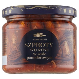AMBERFISH SZPROTY WĘDZONE W SOSIE POMIDOROWYM 280 g AMBERFISH 0,55 kg