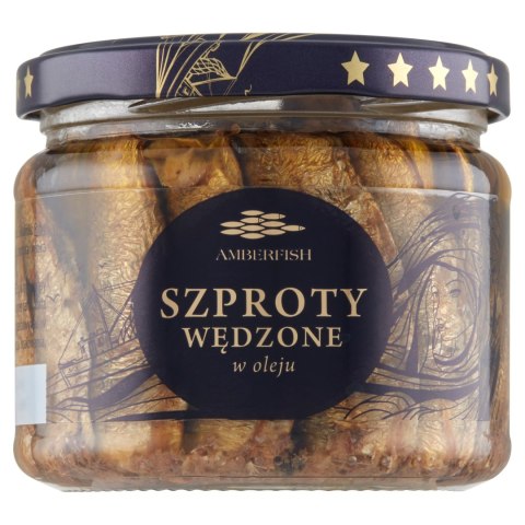Bałtyckie szproty wędzone w oleju 250 g Amberfish