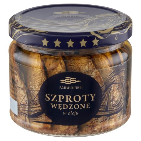 Bałtyckie szproty wędzone w oleju 250 g Amberfish