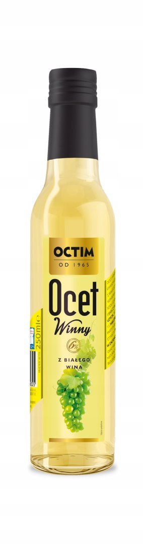 OCET Z WINA BIAŁEGO WINNY 250 ml 6% OCTIM