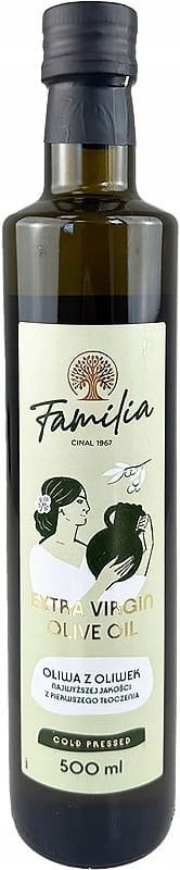 Oliwa z oliwek extra virgin 500 ml Familia - hiszpańska jakość i natura