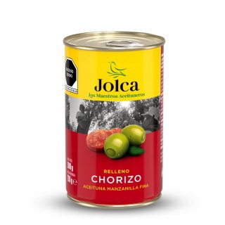 Oliwki zielone z chorizo Jolca 300 g Hiszpania marynowane przekąska
