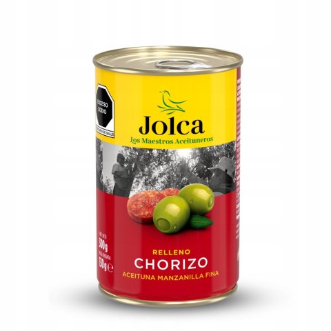 Oliwki zielone z chorizo Jolca 300 g Hiszpania marynowane przekąska