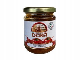 PESTO CZERWONE Z POMIDORAMI 180G DORA WŁOSKIE