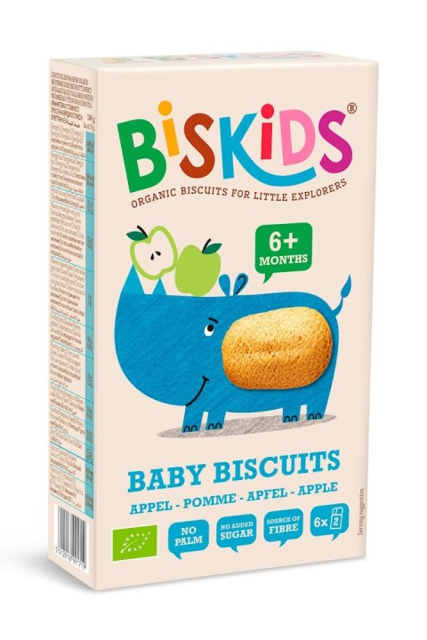 Biskids ciasteczka z jabłkiem Bio, 120g