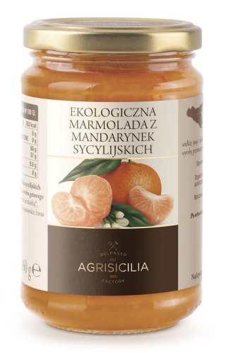 Ekologiczna marmolada z mandarynek sycyl, 360g