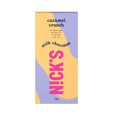 NICK'S milk chocolate Caramel Crunch, 75g