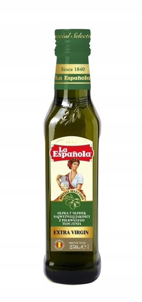OLIWA Z OLIWEK EXTRA VIRGIN 250 ML LA ESPANOLA HISZPANIA TŁOCZONA NA ZIMNO