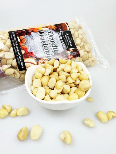 ORZECHY MACADAMIA MAKADAMIA POŁÓWKI 500g Swojska Piwniczka