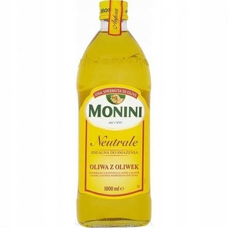 Oliwa Monini Neutrale 1L Extra Virgin - łagodna do smażenia 210°C