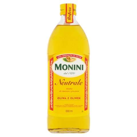 Oliwa Monini Neutrale 1L Extra Virgin - łagodna do smażenia 210°C