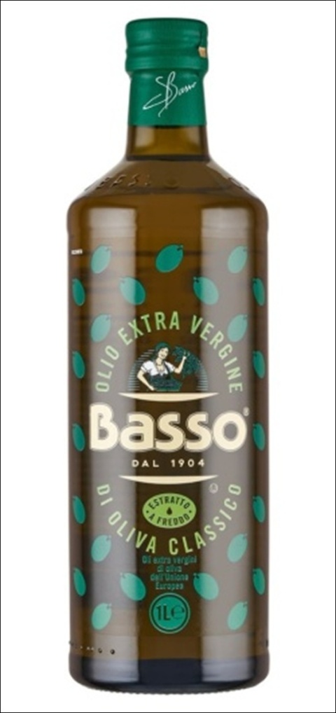Oliwa z Oliwek Extra Virgin Basso 1L Włochy tłoczona na zimno