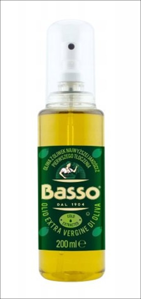 Oliwa z Oliwek Extra Virgin Basso 200ml Włochy spray tłoczona na zimno
