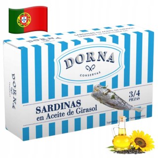 Sardynki w oleju słonecznikowym 120 g Dorna