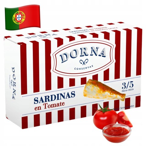 SARDYNKI W SOSIE POMIDOROWYM 120G DORNA