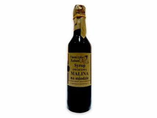 SYROP MALINA NA MIODZIE 500ML PIWNICZKA BABUNI