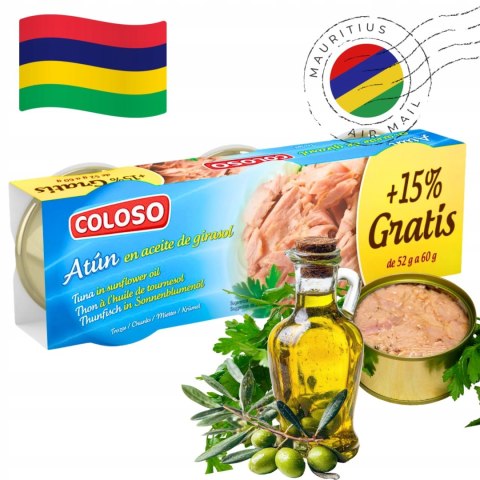 TUŃCZYK W OLEJU SŁONECZNIKOWYM 3X80G COLOSO