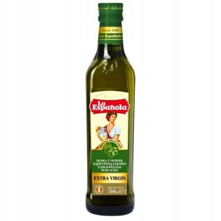 OLIWA Z OLIWEK EXTRA VIRGIN 500 ML LA ESPANOLA HISZPANIA TŁOCZONA NA ZIMNO