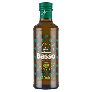 Oliwa z Oliwek Extra Virgin Basso 500ml Włochy tłoczona na zimno