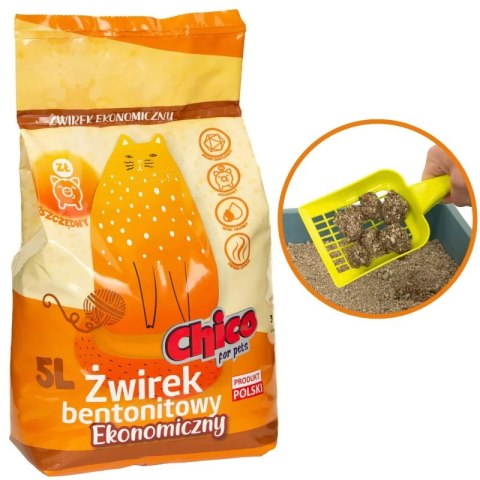 Chico Żwirek Bentonit 10L ekonomiczny