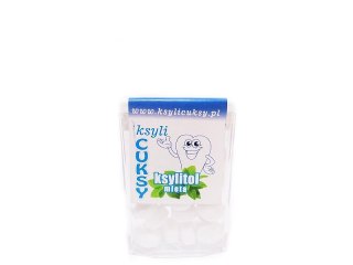 CUKIERKI Z KSYLITOLU KSYLICUKSY O SMAKU MIĘTOWYM BEZGLUTENOWE 13 G - PIĘĆ PRZEMIAN