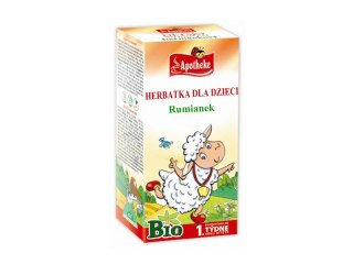 HERBATKA DLA DZIECI - RUMIANKOWA PO 4 MIESIĄCU BIO (20 X 1 G) 20 G - APOTHEKE