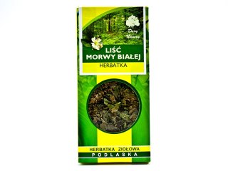 HERBATKA LIŚĆ MORWY BIAŁEJ BIO 50 G - DARY NATURY