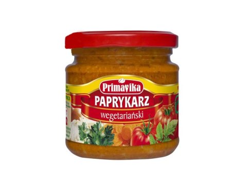 PAPRYKARZ WEGAŃSKI Z RYŻEM BEZGLUTENOWY 160 G - PRIMAVIKA
