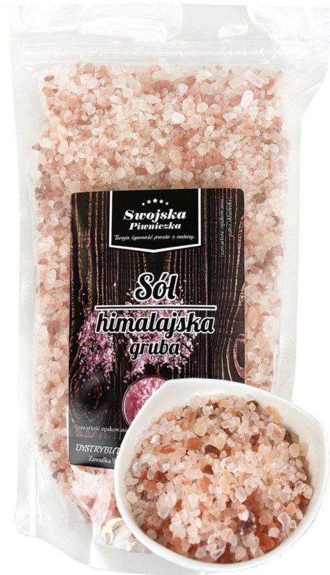 Sól Himalajska Różowa Gruba 500 g Swojska Piwniczka