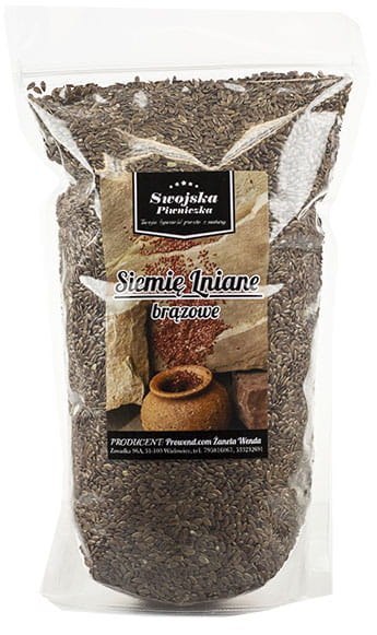 SIEMIĘ LNU BRĄZOWE SIEMIĘ LNIANE LEN 1KG SWOJSKA PIWNICZKA