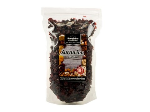 Żurawina Suszona Cięta Bez Konserwantów 1 kg Swojska Piwniczka