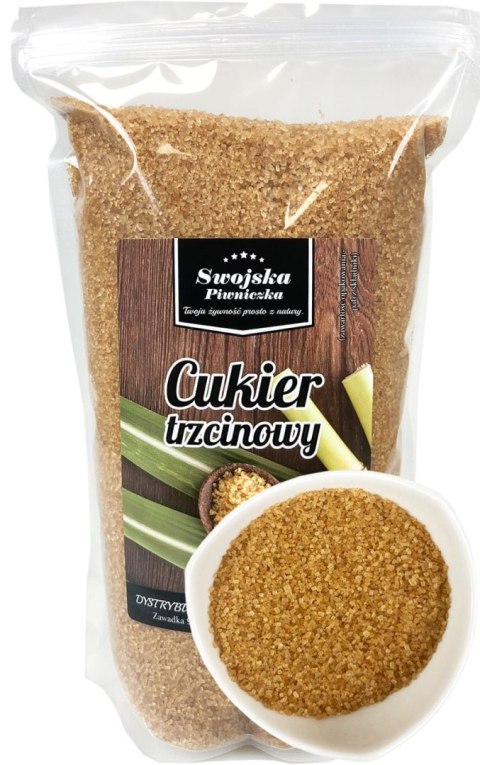 Cukier Trzcinowy Nierafinowany 1 kg Swojska Piwniczka