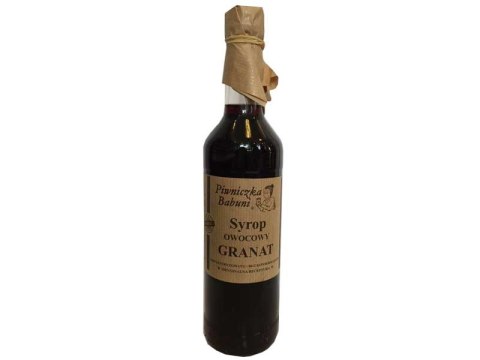 Syrop Owocowy Granat 500 ml Piwniczka Babuni