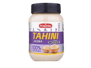 TAHINI JASNE ACTIVE (PASTA SEZAMOWA) BEZGLUTENOWE 460 G - PRIMAVIKA